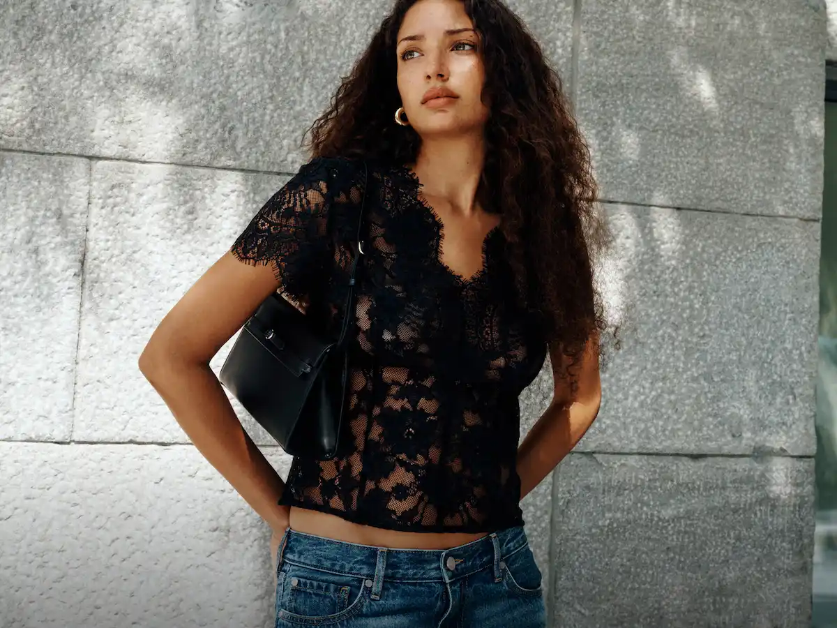 Model is posing.