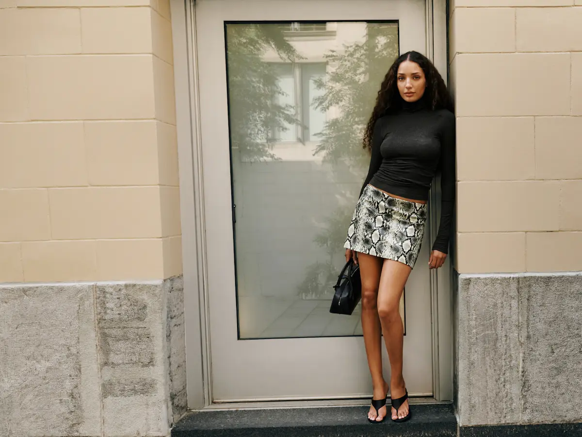Model is posing.