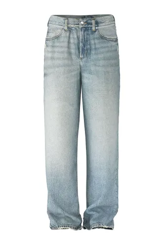 An image of grey lightwash jeans.