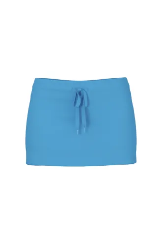 An image of a blue skirt.